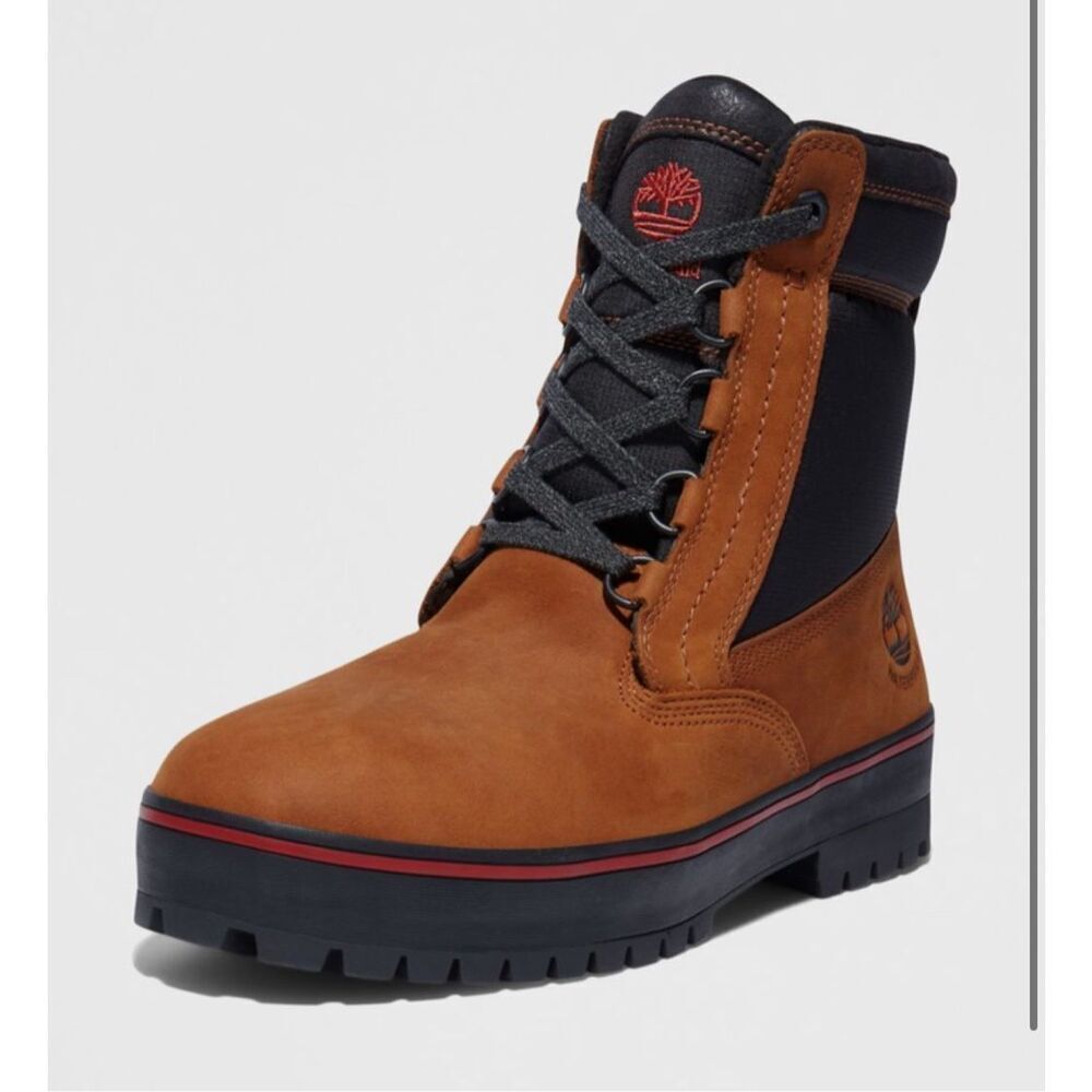 nwot MEN'S TIMBERLAND SPRUCE MOUNTAIN WATERPROOF WARM LINED BOOTS RUST 9.5